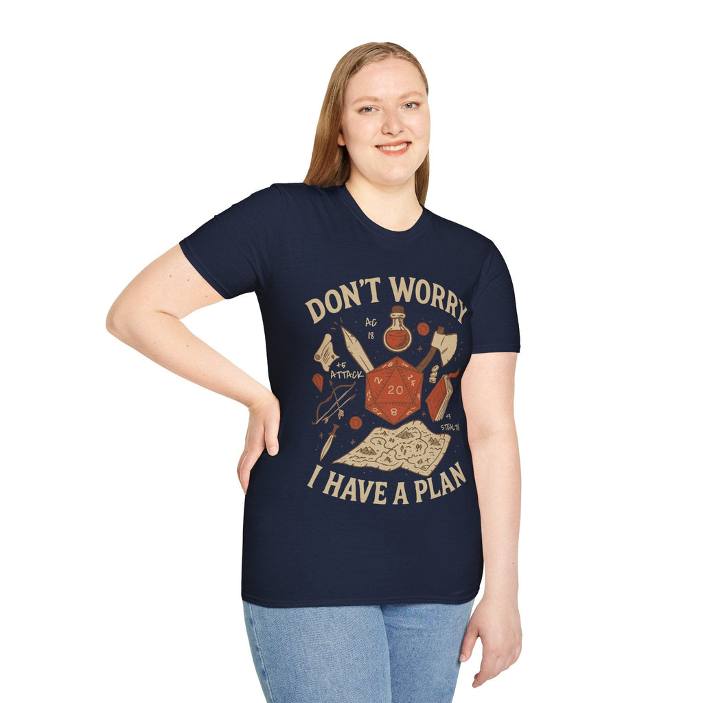 Don't Worry I have a Plan D&D T-Shirt