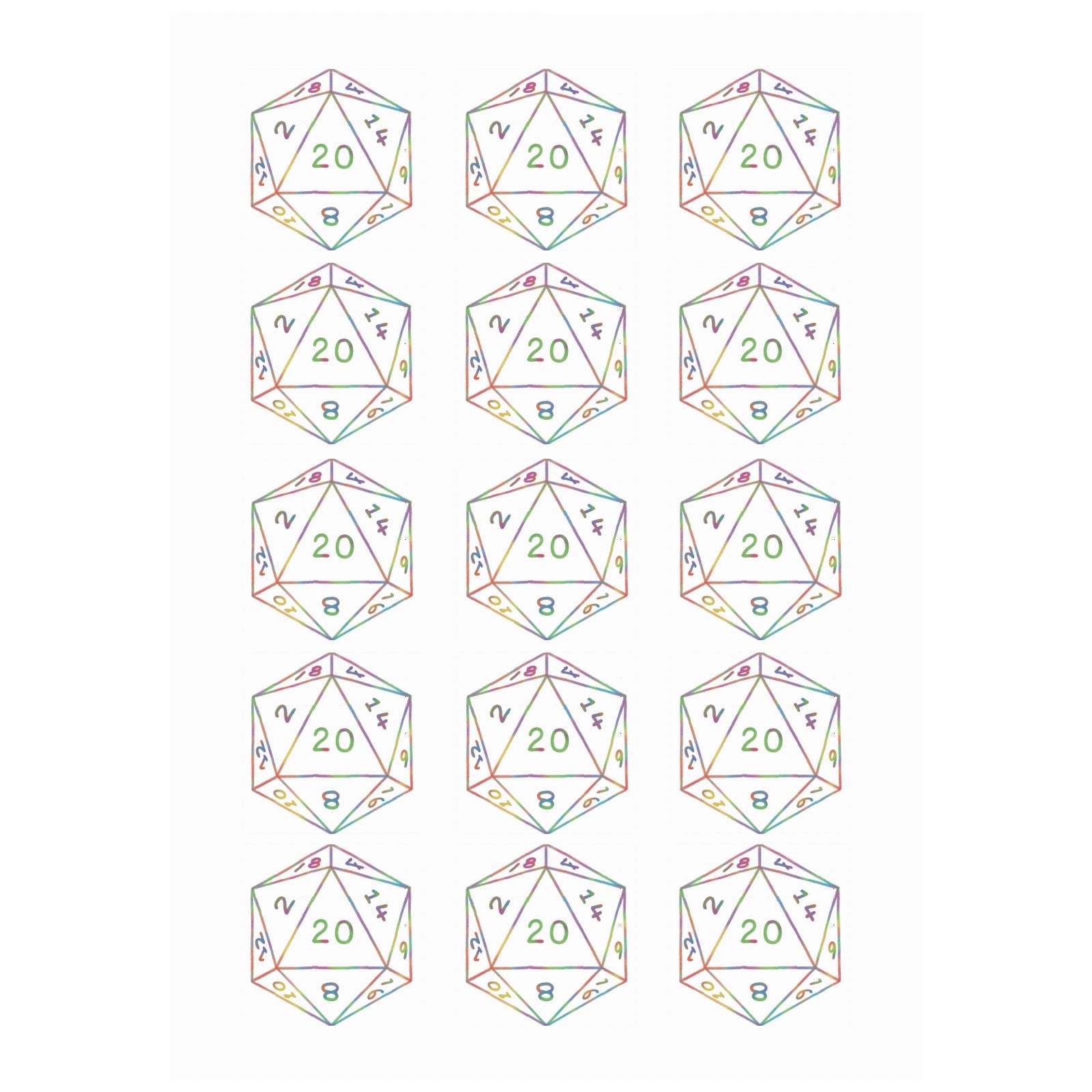 Temporary Athletics Buff: D20 Tattoos