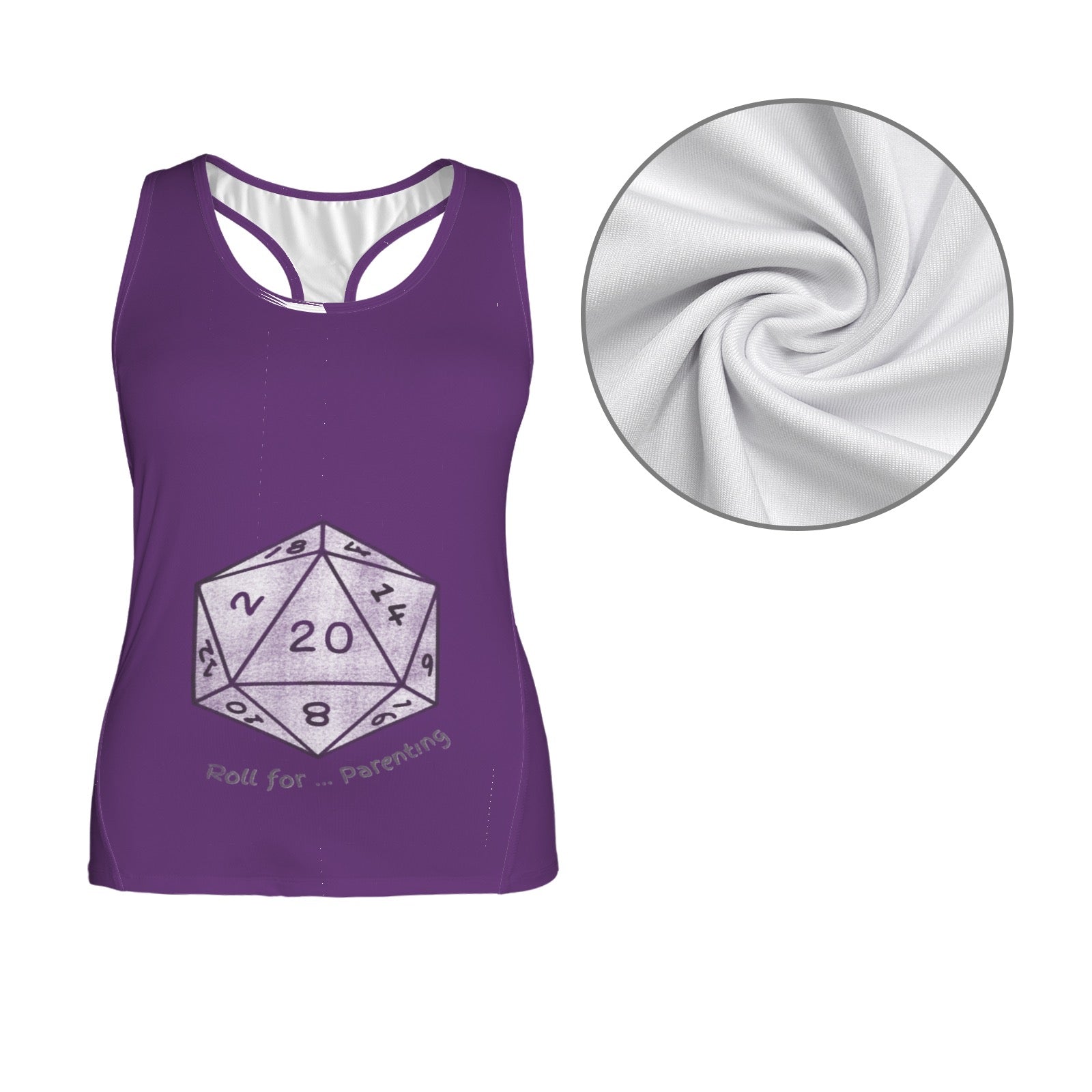 Racerback Active Tank Tops - Roll for Parenting