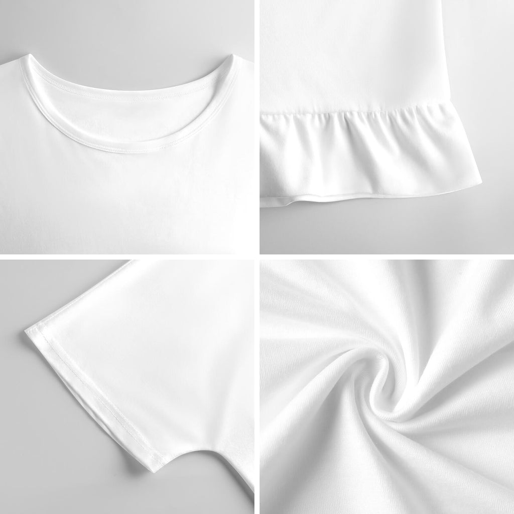 Don't Cross-Word Me! Ruffle Hem T‑Shirt