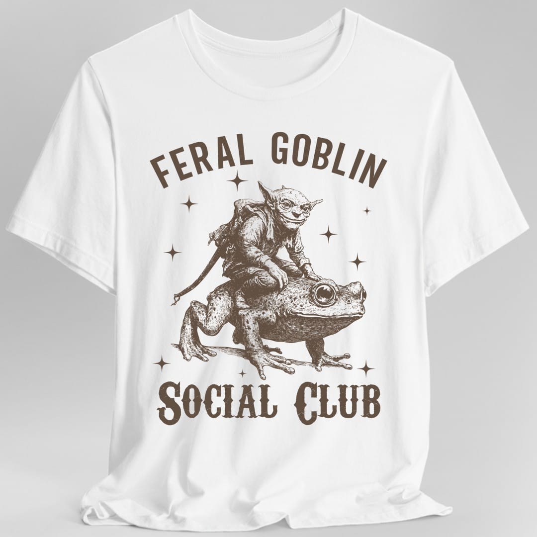 Feral Goblin Social Club T-shirt - With Toad