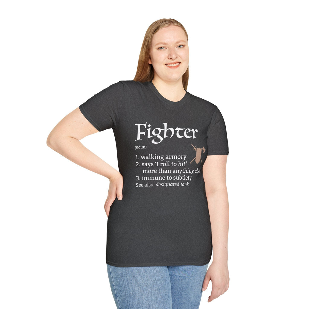 Fighter Class Definition D&D T-Shirt