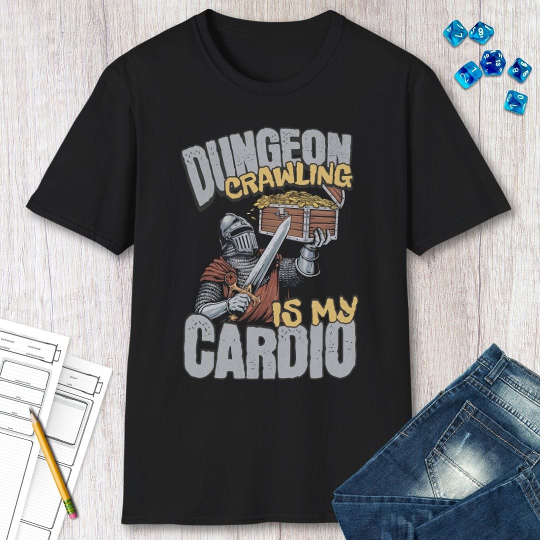 Funny D&D Shirt - Dungeon Crawling is My Cardio