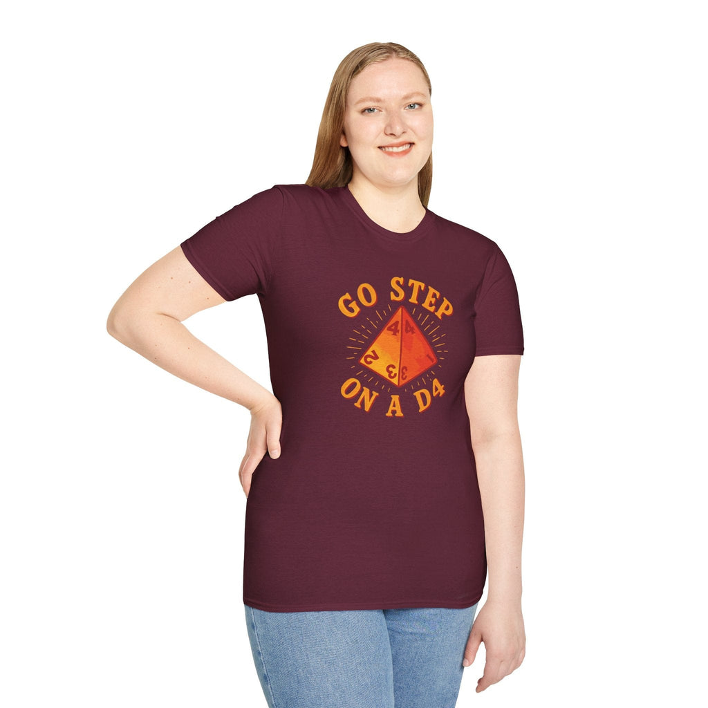 Go Step On A D4 Funny D&D T-Shirt