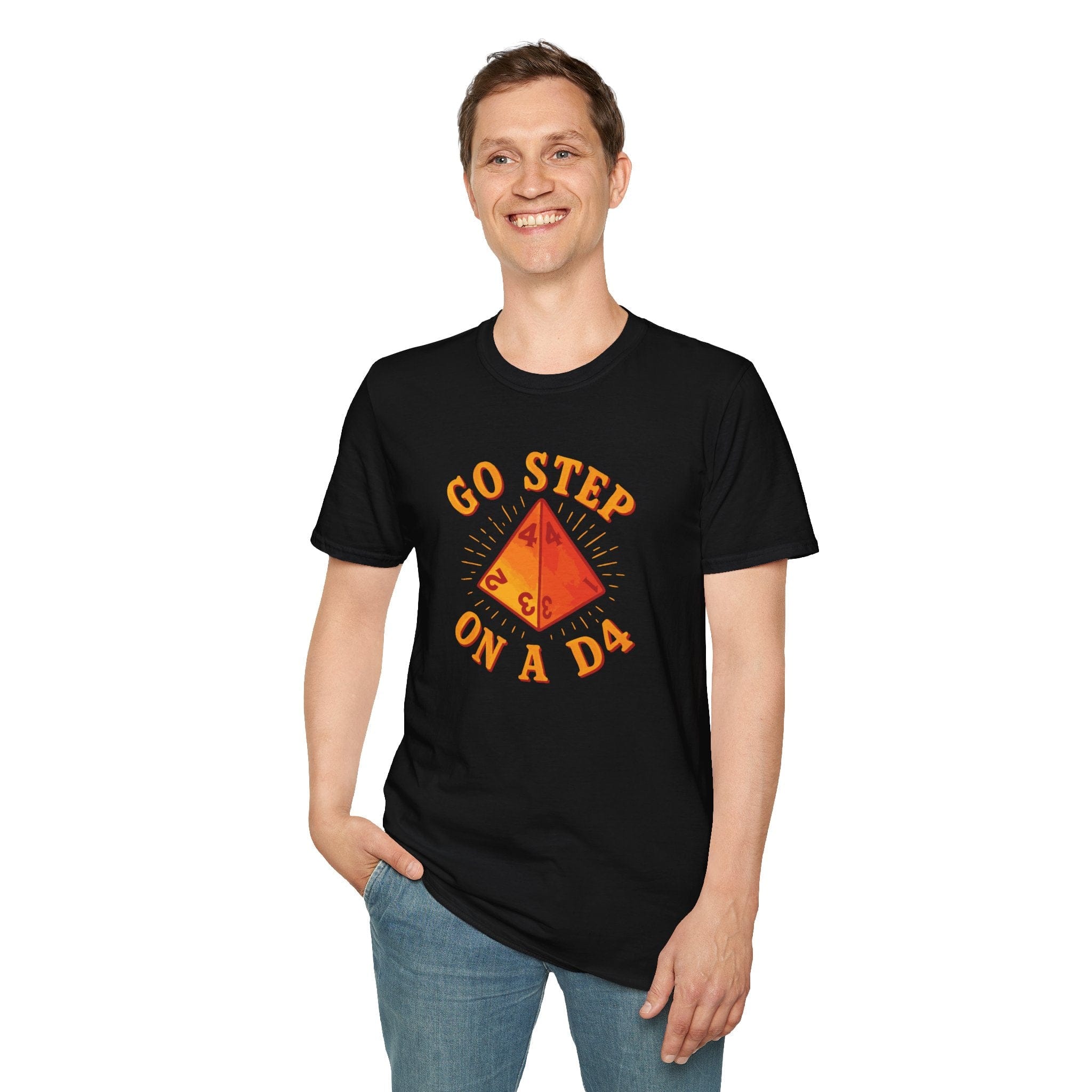Go Step On A D4 Funny D&D T-Shirt