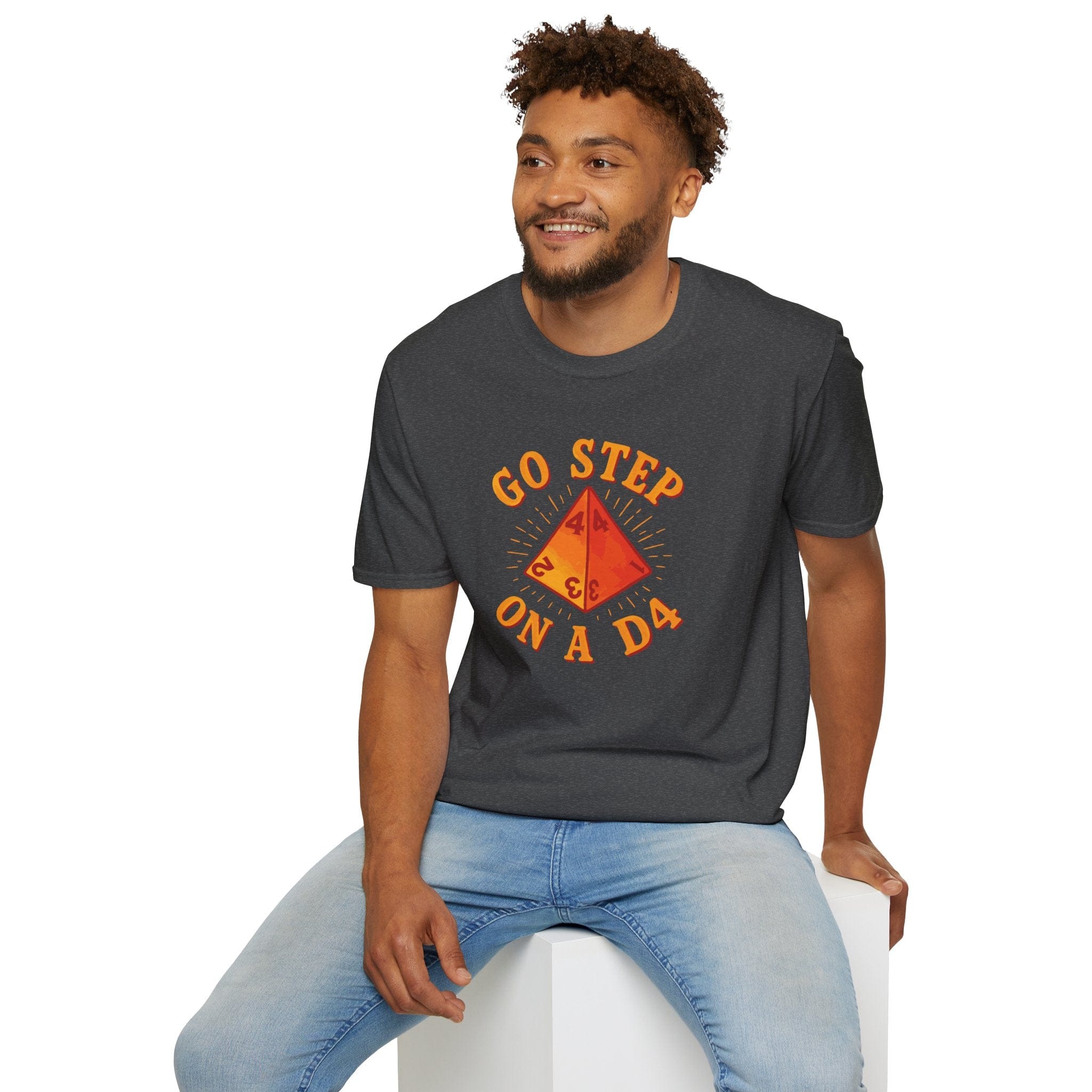 Go Step On A D4 Funny D&D T-Shirt