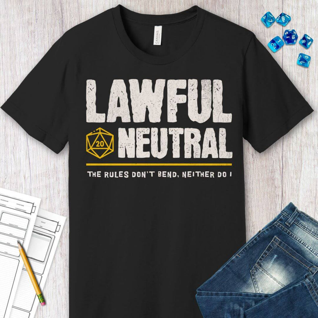 Lawful Neutral Shirt - D&D Alignment T-shirt