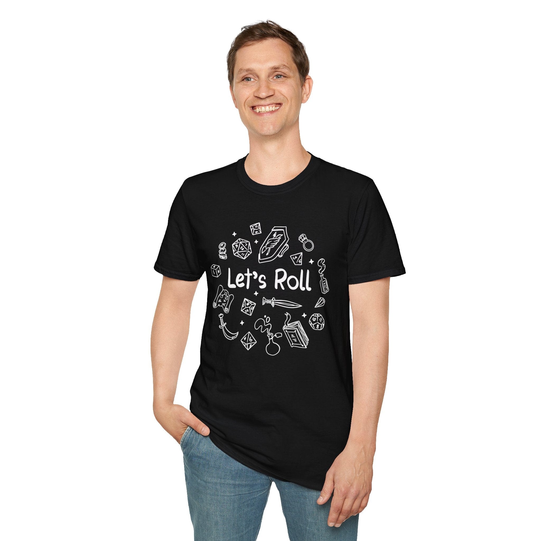 Let's Roll Doodle D&D Shirt