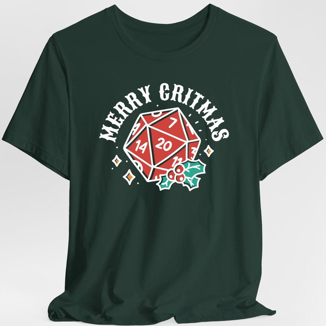 Merry Critmas D20 T-shirt