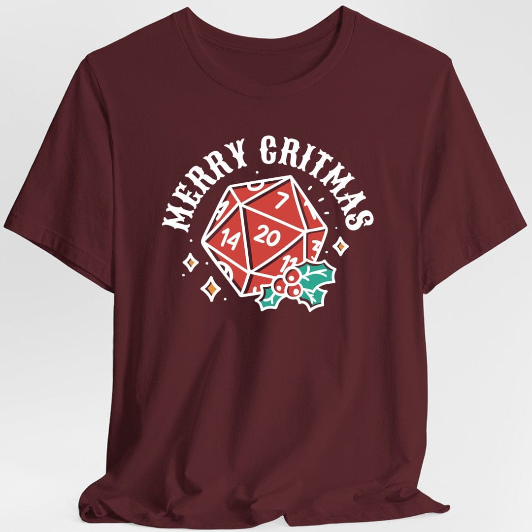 Merry Critmas D20 T-shirt
