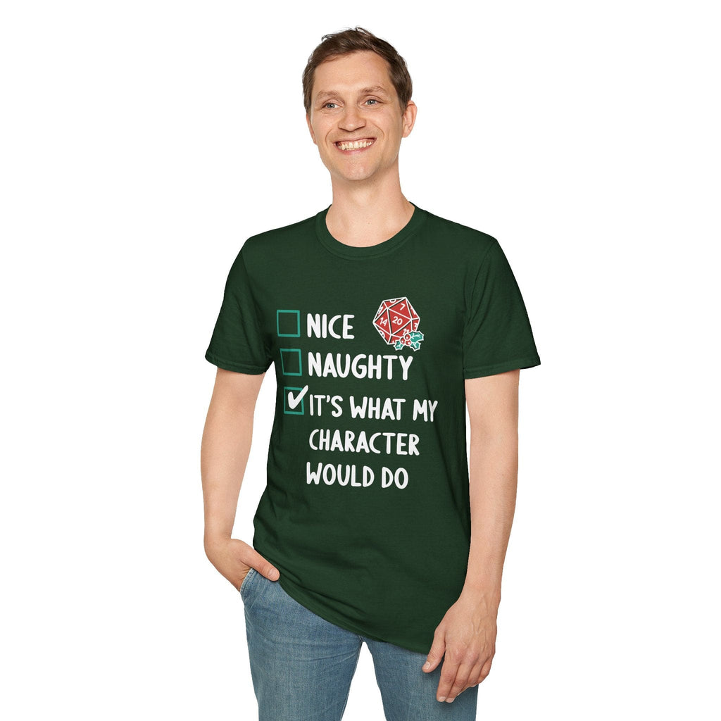 Naughty & Nice Christmas D&D T-Shirt