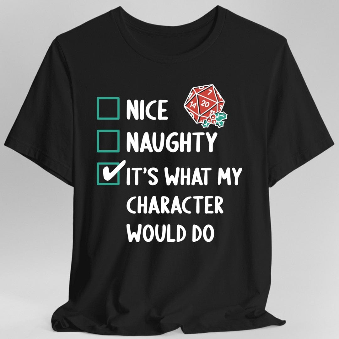 Naughty & Nice Christmas D&D T-Shirt