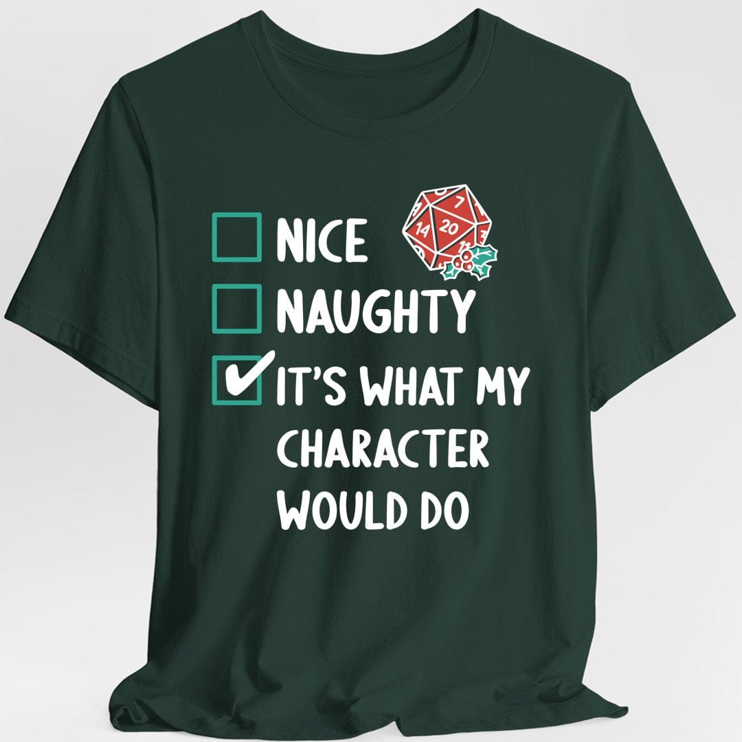 Naughty & Nice Christmas D&D T-Shirt