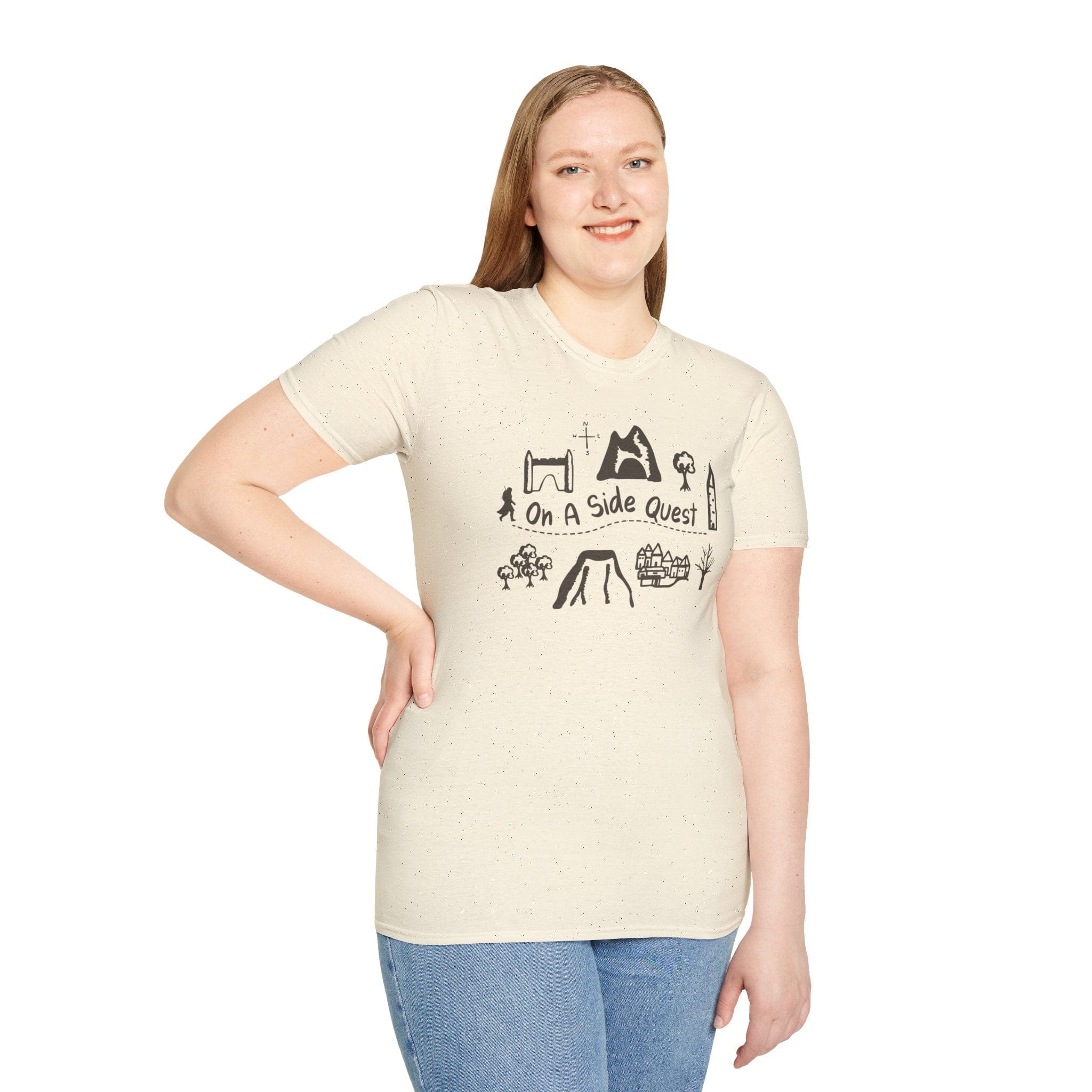 On A Side Quest Doodle T-Shirt