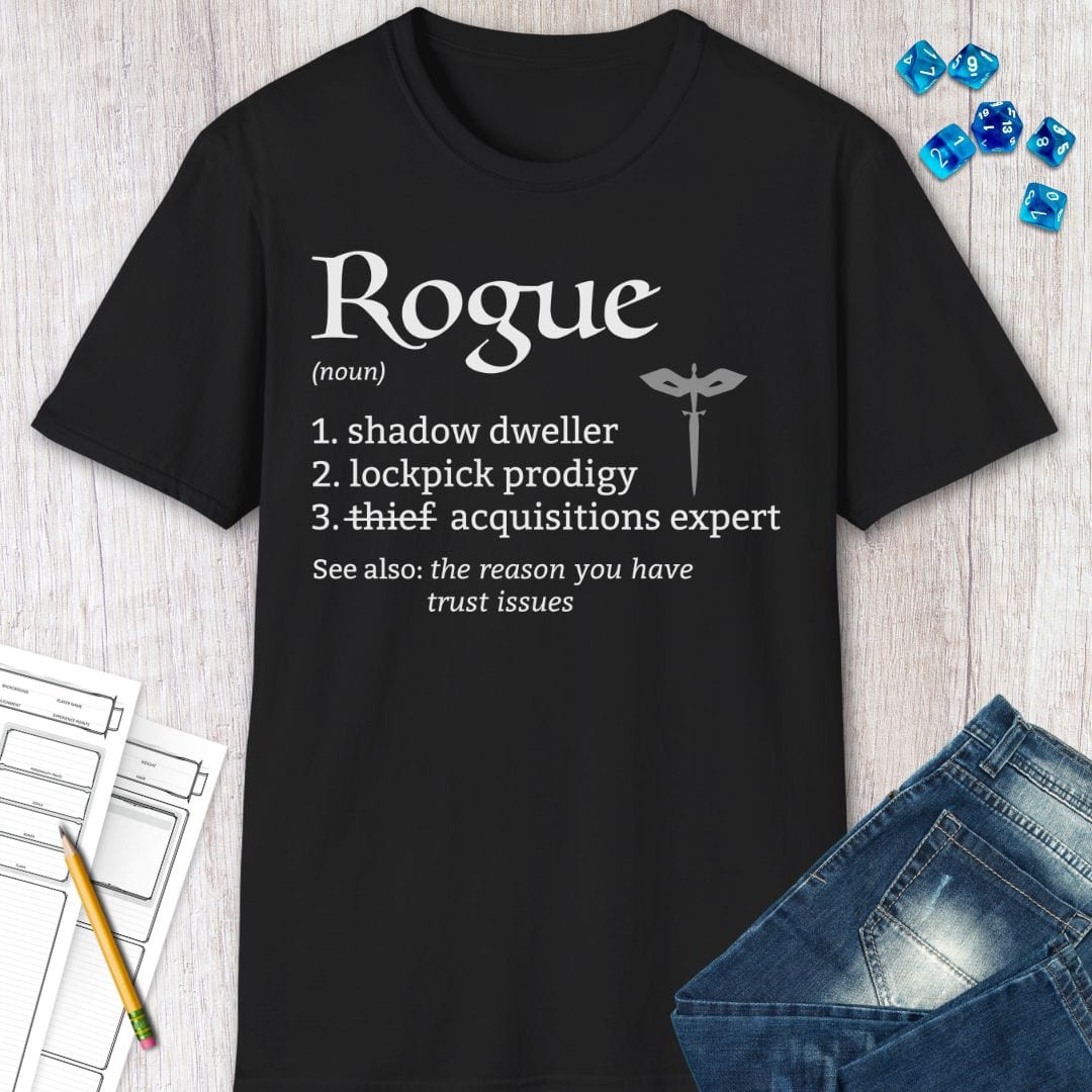 Rogue Class Definition D&D T-Shirt