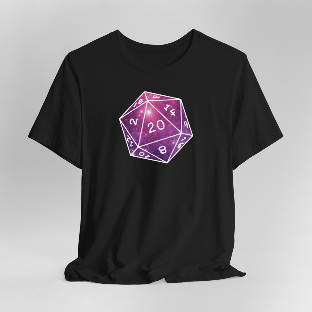 Stars Nebula D20 Dice Shirt