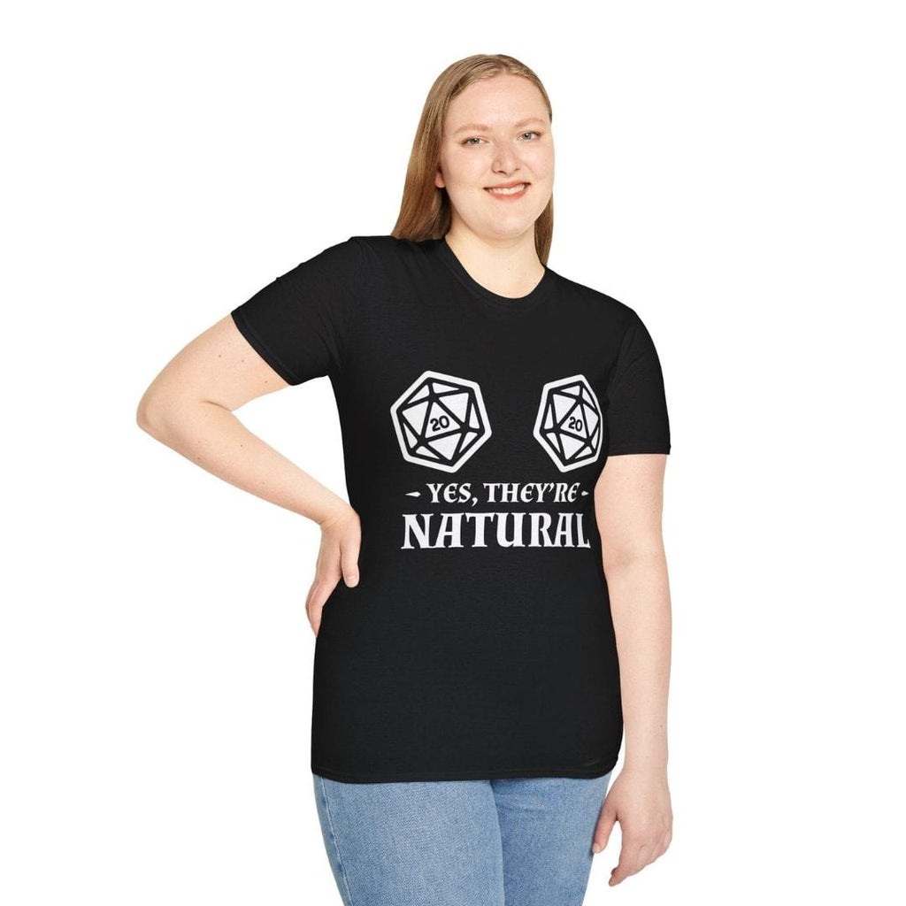 Yes They're Natural D&D Shirt